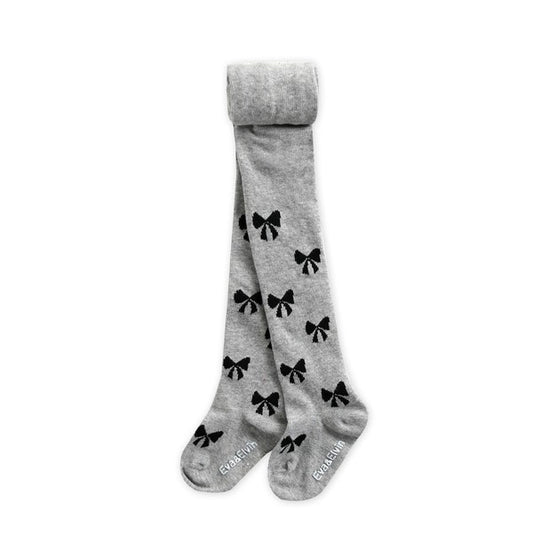 Jane Ribbon Tights - Gray