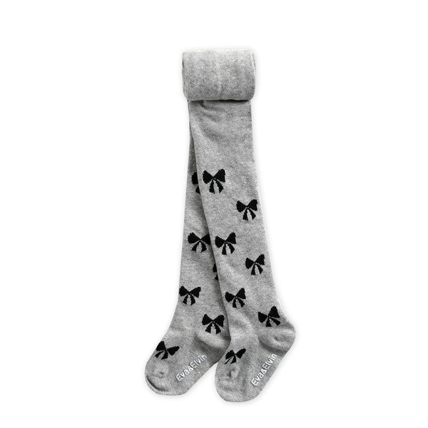 Jane Ribbon Tights - Gray