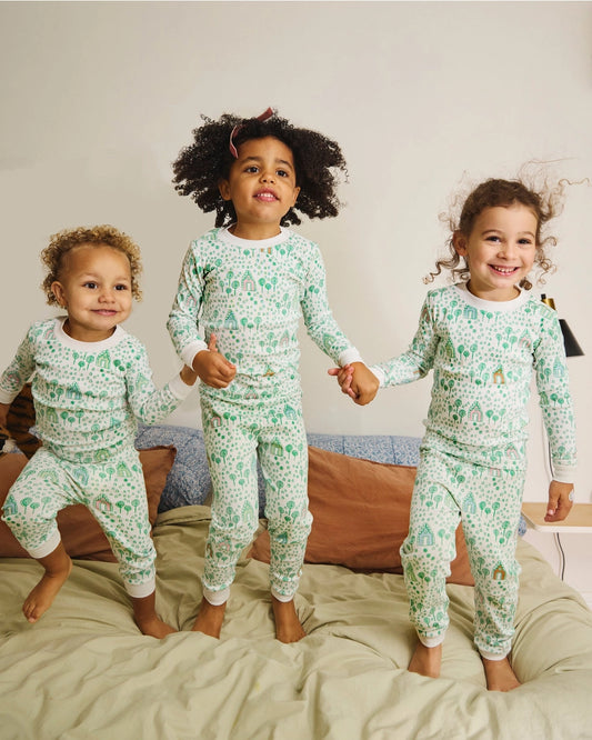 Pajama Set - Gingerbread Emerald