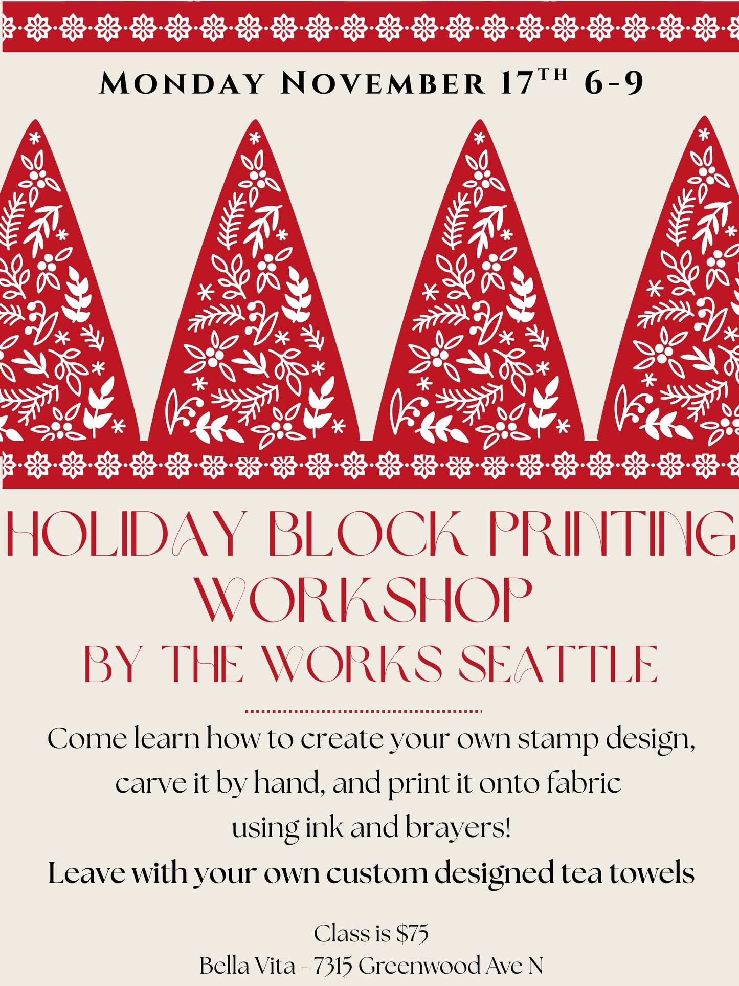 Block Printing Workshop