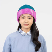 Load image into Gallery viewer, Stripe Cuff Plush Beanie
