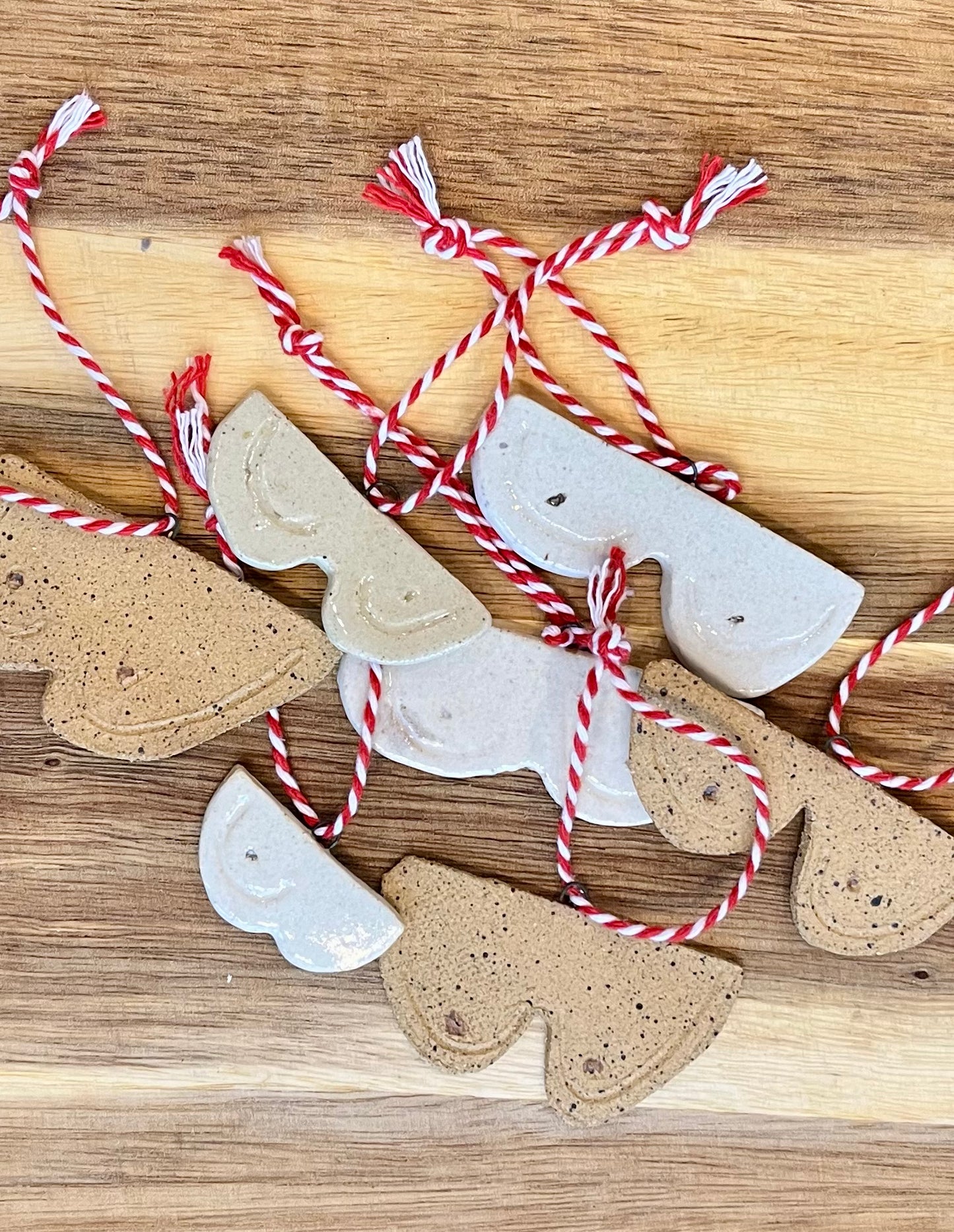 Ceramic handmade boob ornament