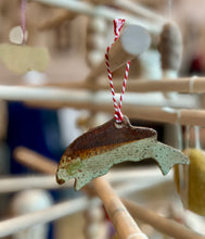 Load image into Gallery viewer, Ceramic handmade fish ornament
