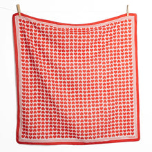 Load image into Gallery viewer, Olivia Square Scarf Heart Print
