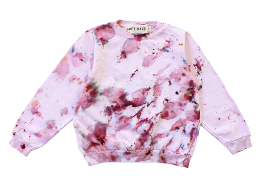 Dust Dye Kids Sweatshirt- Tea Rose