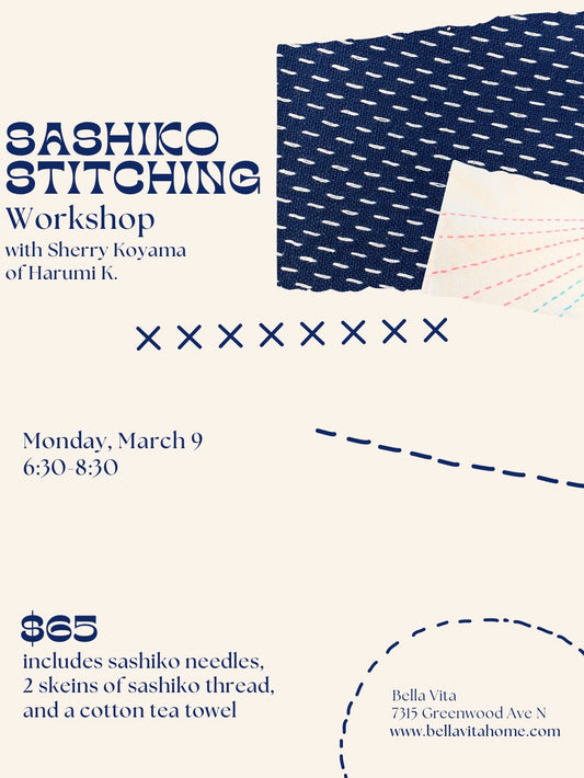 (SEATTLE) Sashiko Stitching Workshop