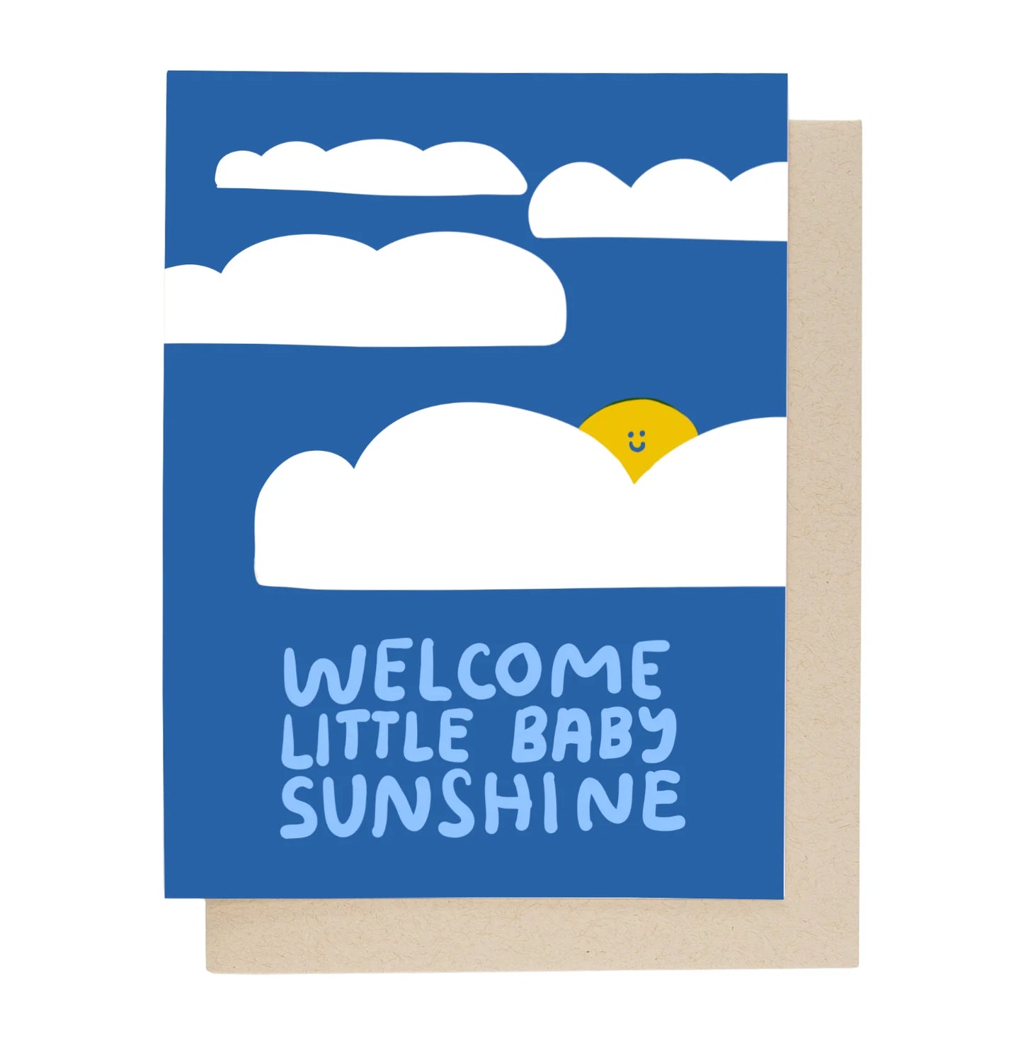 Welcome baby card