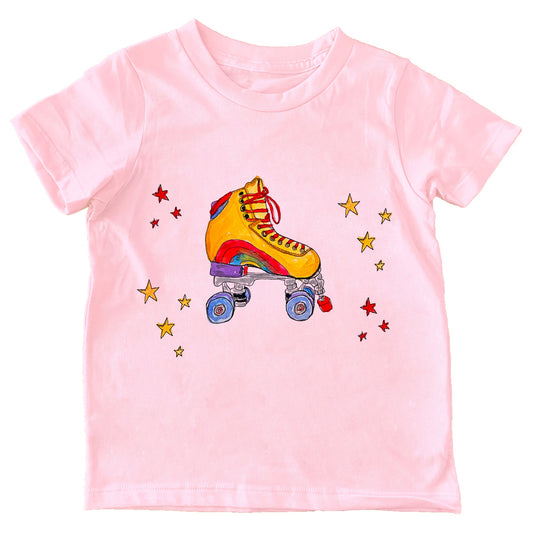 Pink Roller Skate Tee