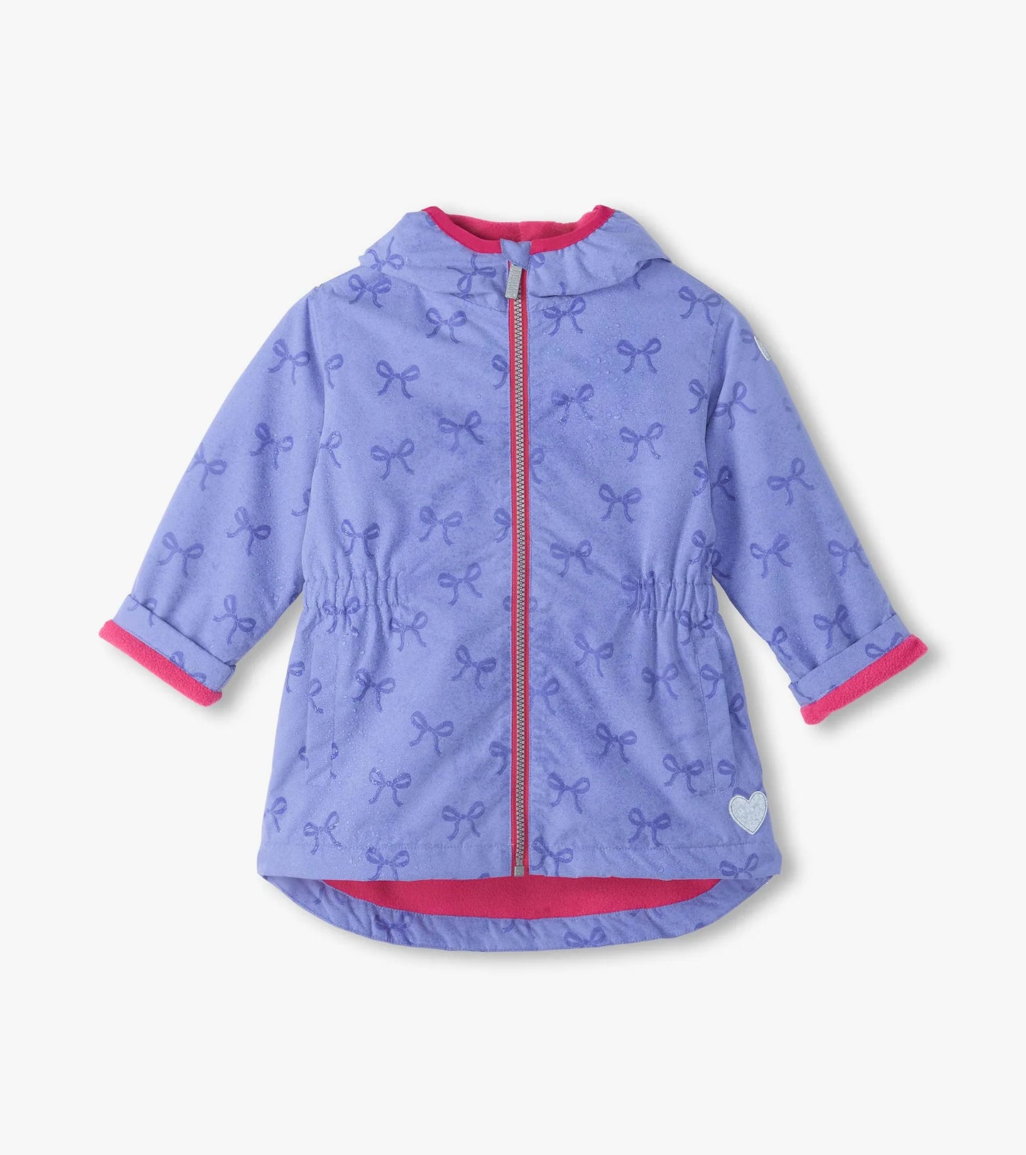 Purple Bows Color Changing Raincoat