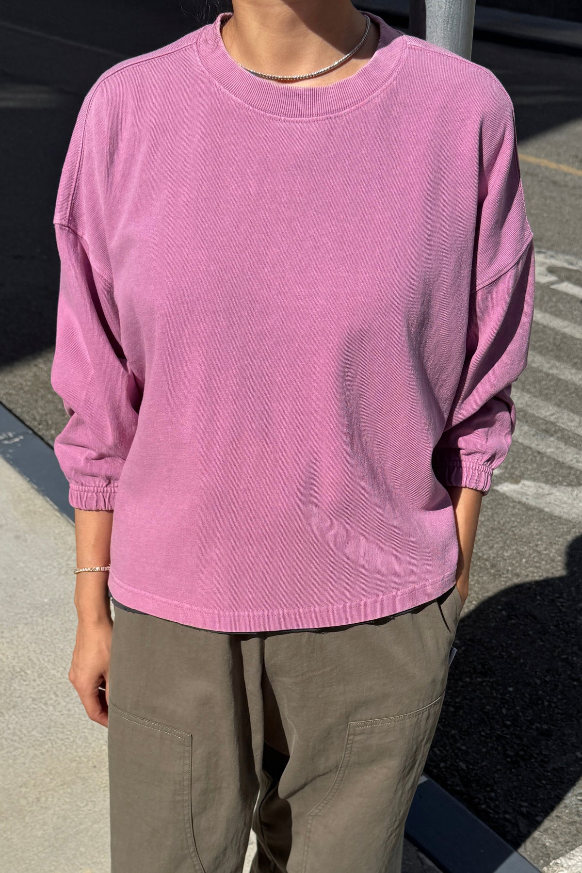 NATURELLE TEE - DUSTY LILAC
