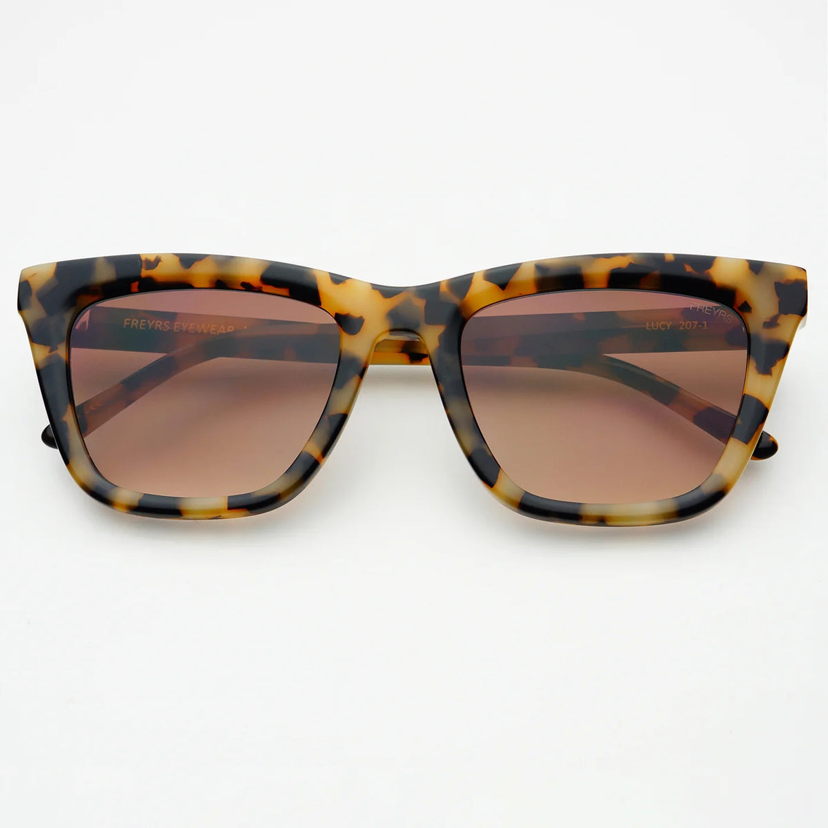Lucy Acetate Women’s Cat Eye Sunglasses - Milky Tortoise