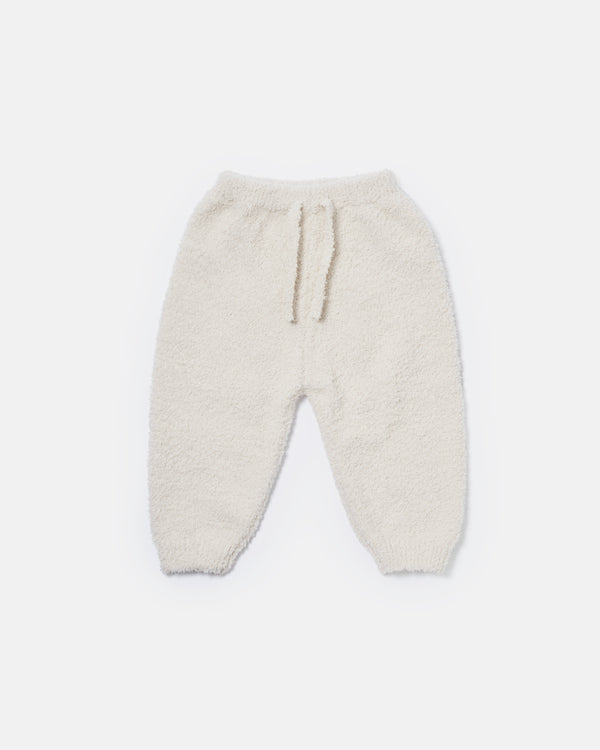 Fuzzy Boxy Pants - Ecru