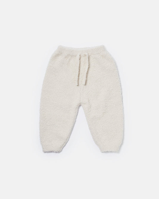 Fuzzy Boxy Pants - Ecru