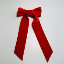 Load image into Gallery viewer, Velvet Hair Bows - Several Colors
