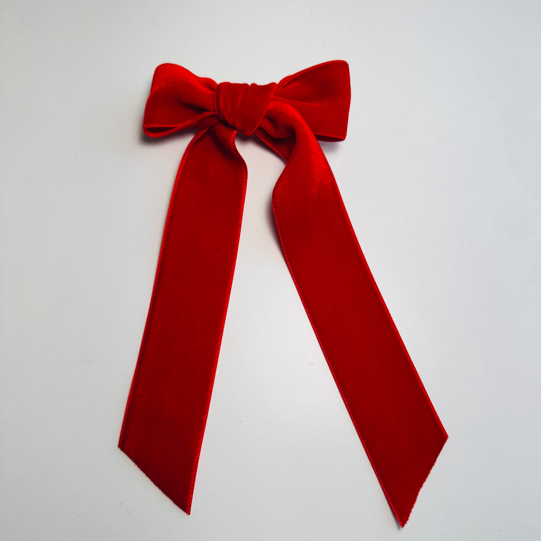 Velvet Hair Bows - Several Colors