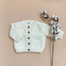 Load image into Gallery viewer, Classic Cardigan Sweater - Cream
