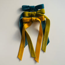 Load image into Gallery viewer, Velvet Hair Bows - Several Colors
