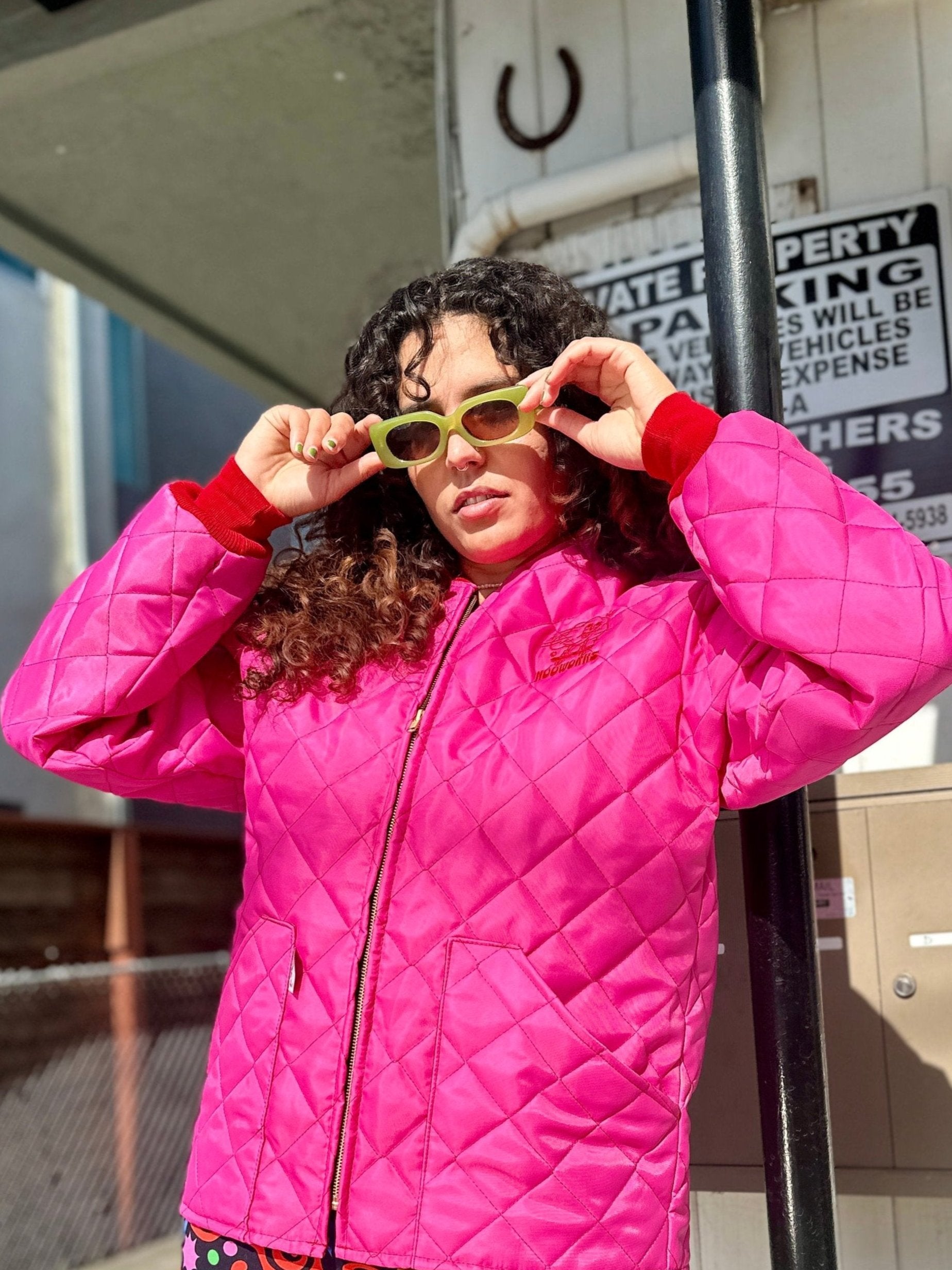 Freezer Jacket - Pink/Red – Bella Vita