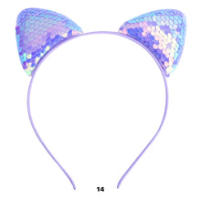 Load image into Gallery viewer, Sequin Cat Ear Headband - Several Colors
