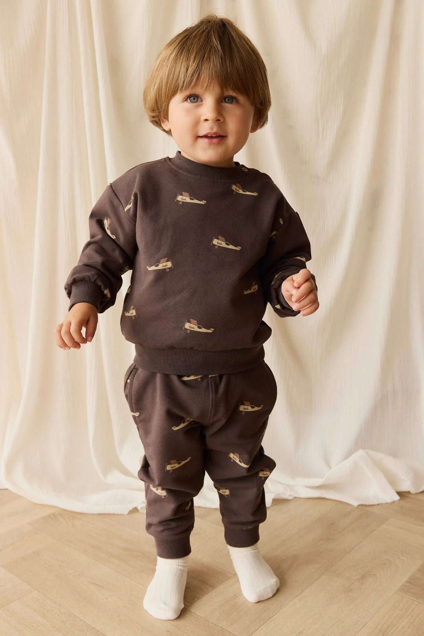 Organic Cotton Sweatshirt - Pilot Planes