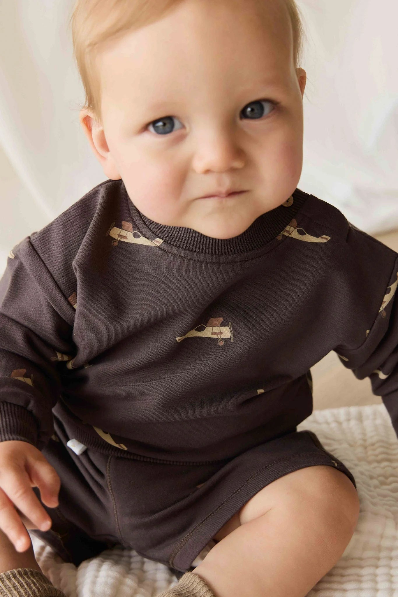 Organic Cotton Sweatshirt - Pilot Planes