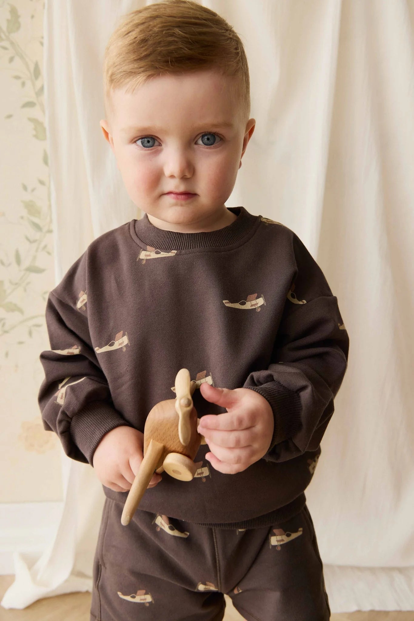Organic Cotton Sweatshirt - Pilot Planes