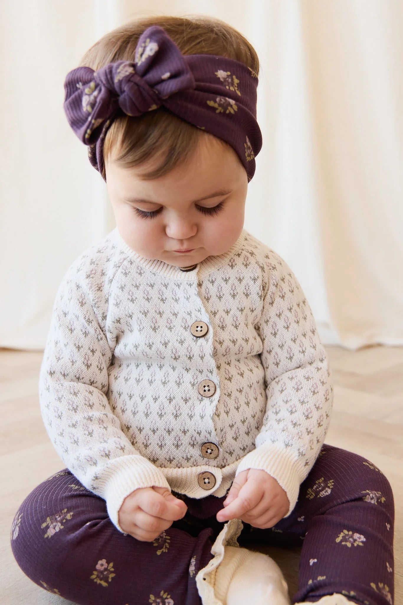 Savannah Jacquard Cardigan - Sheer Pink