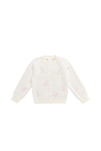 Load image into Gallery viewer, Cassie Jacquard Cardigan - Egret
