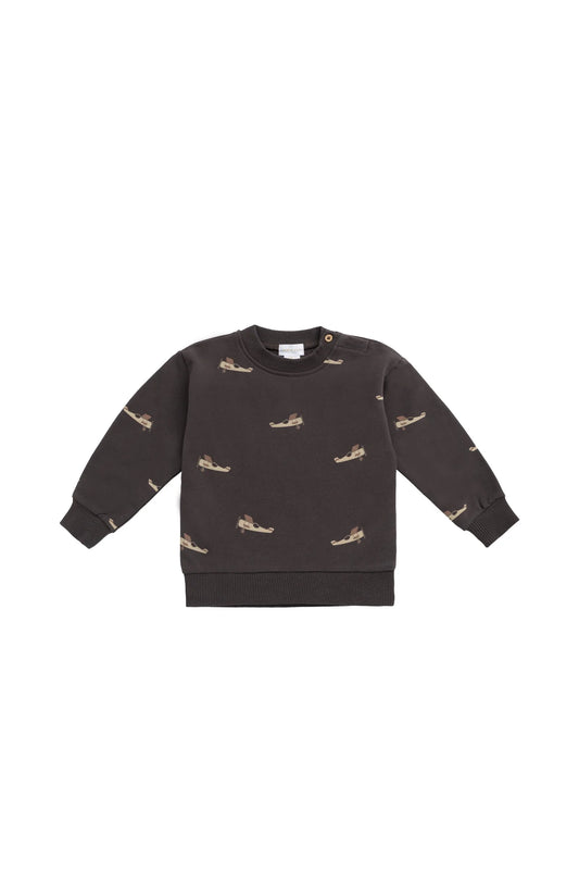 Organic Cotton Sweatshirt - Pilot Planes