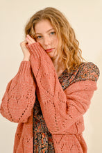 Load image into Gallery viewer, Heart Cardigan - Terracotta
