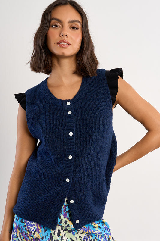 Sweater Vest - Navy