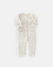Load image into Gallery viewer, Long Sleeve Fuzzy Jumpsuit - Ecru

