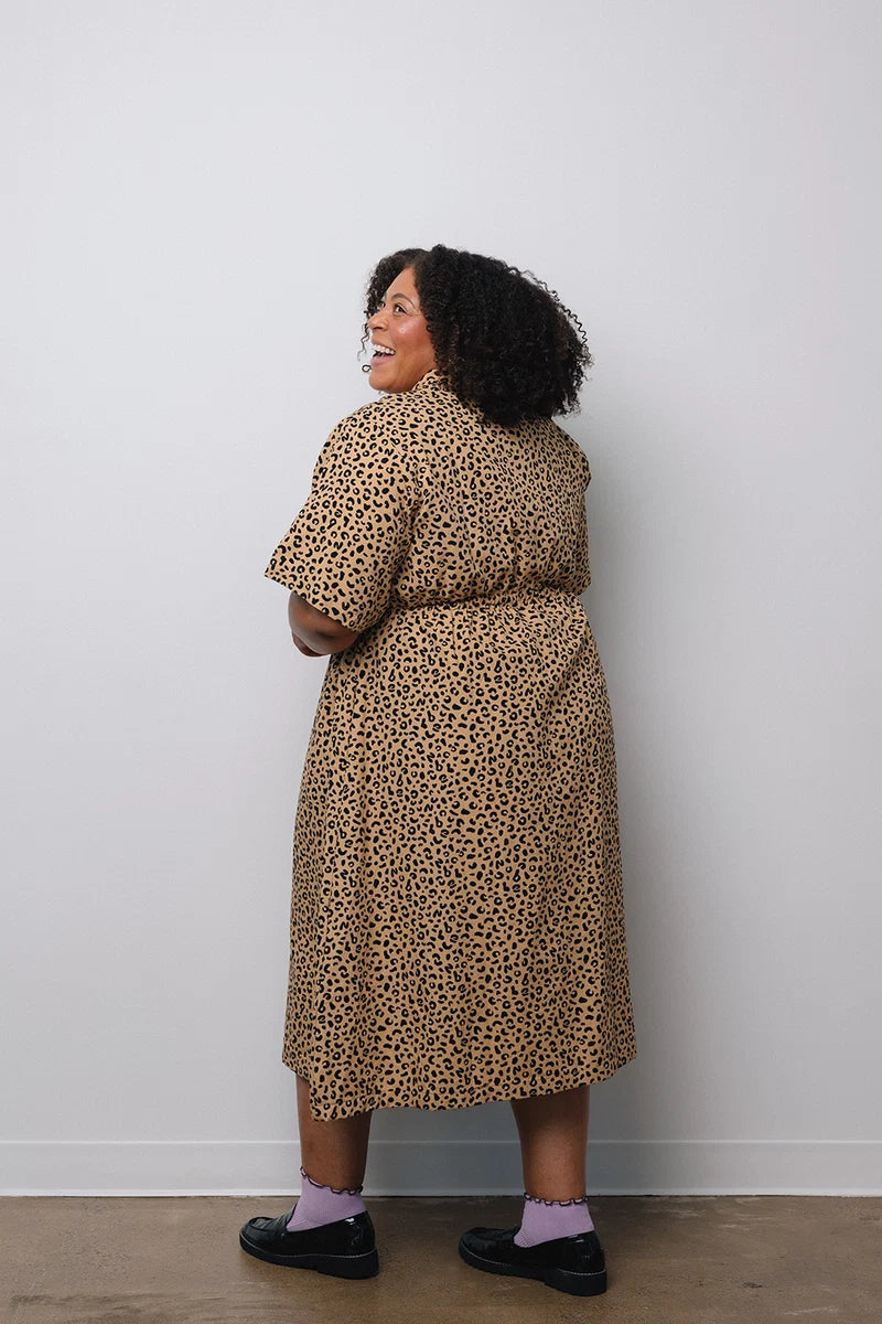 Long Utility Dress - Leopard