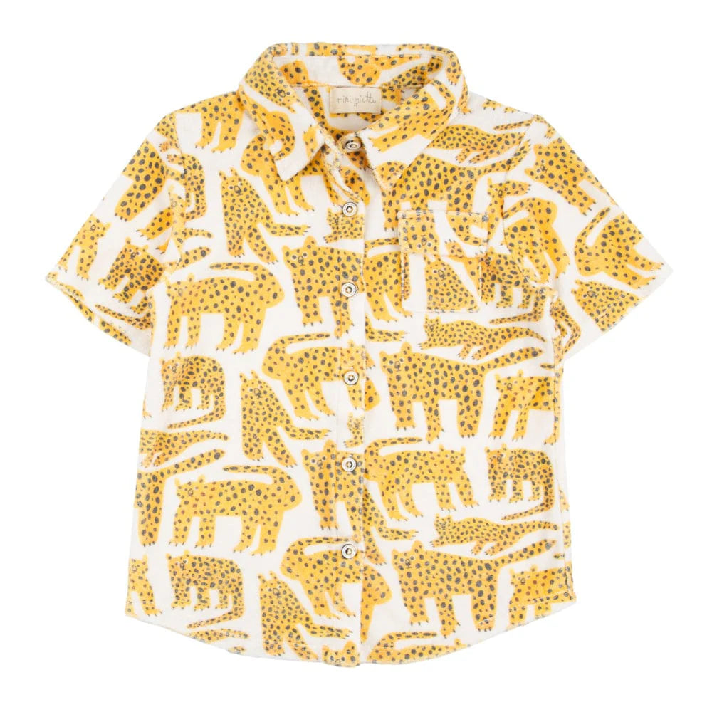 Jerry S/S Button Up Shirt - Cheetah