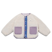 Load image into Gallery viewer, Recycled High Pile Fleece Kids Reversible Jacket
