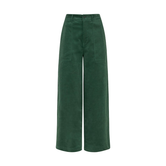 Nora Cropped Trouser - Green
