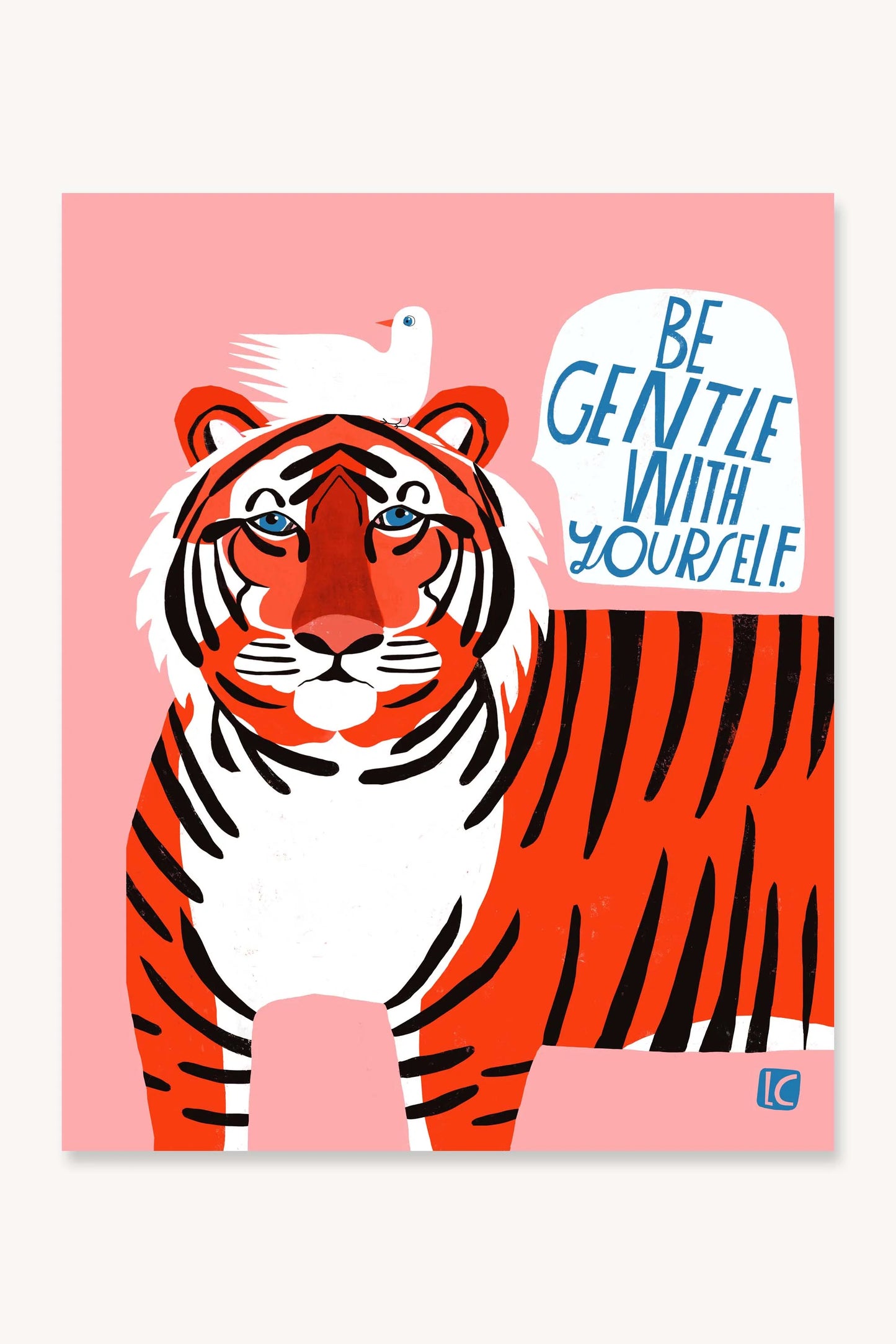 Lisa Congdon Archival Print  Be Gentle with yourself