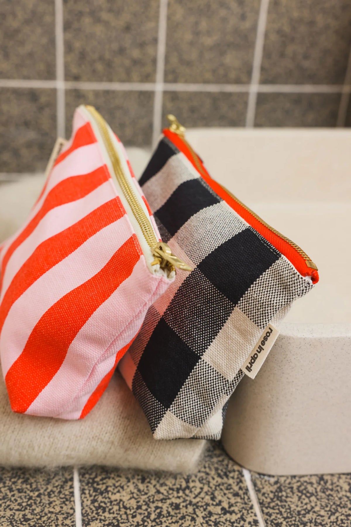 Pouch - Sofia Stripes Orchard/Tomato