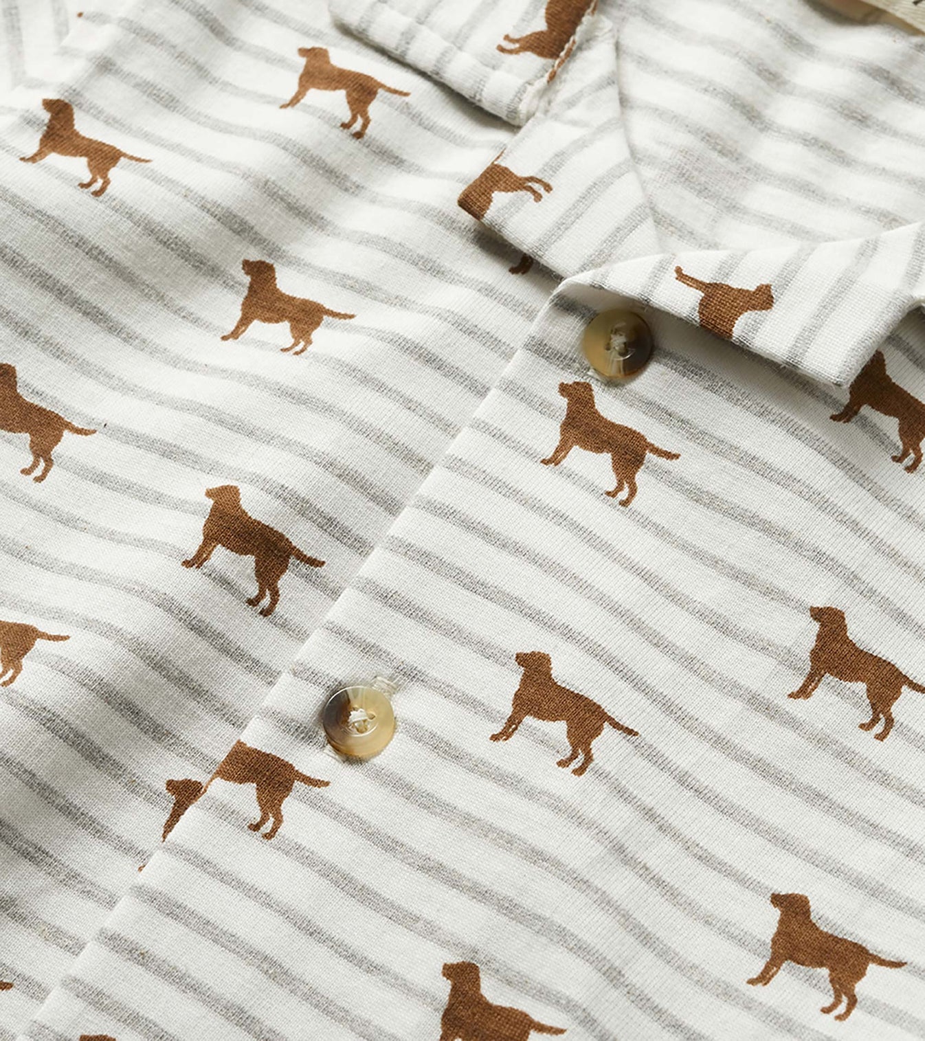 Little Pups Jersey Button Down
