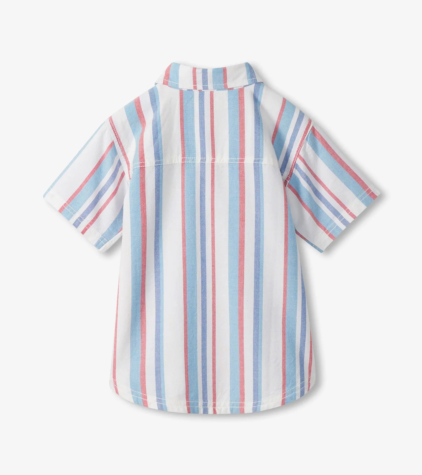 Nautical Stripes Woven Button Down Shirt