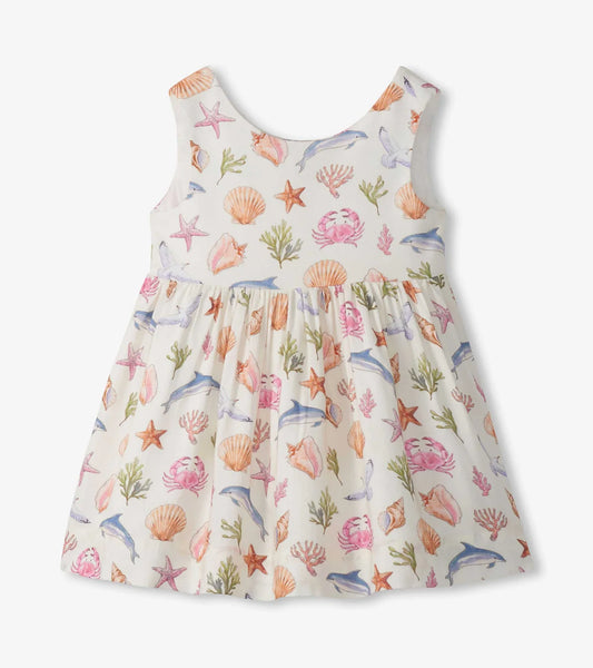 Vintage Sea Life Sleeveless Party Dress