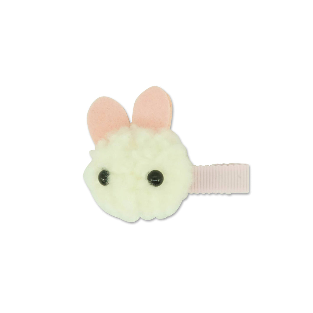 Pom Pom Bunny Clip - two colors