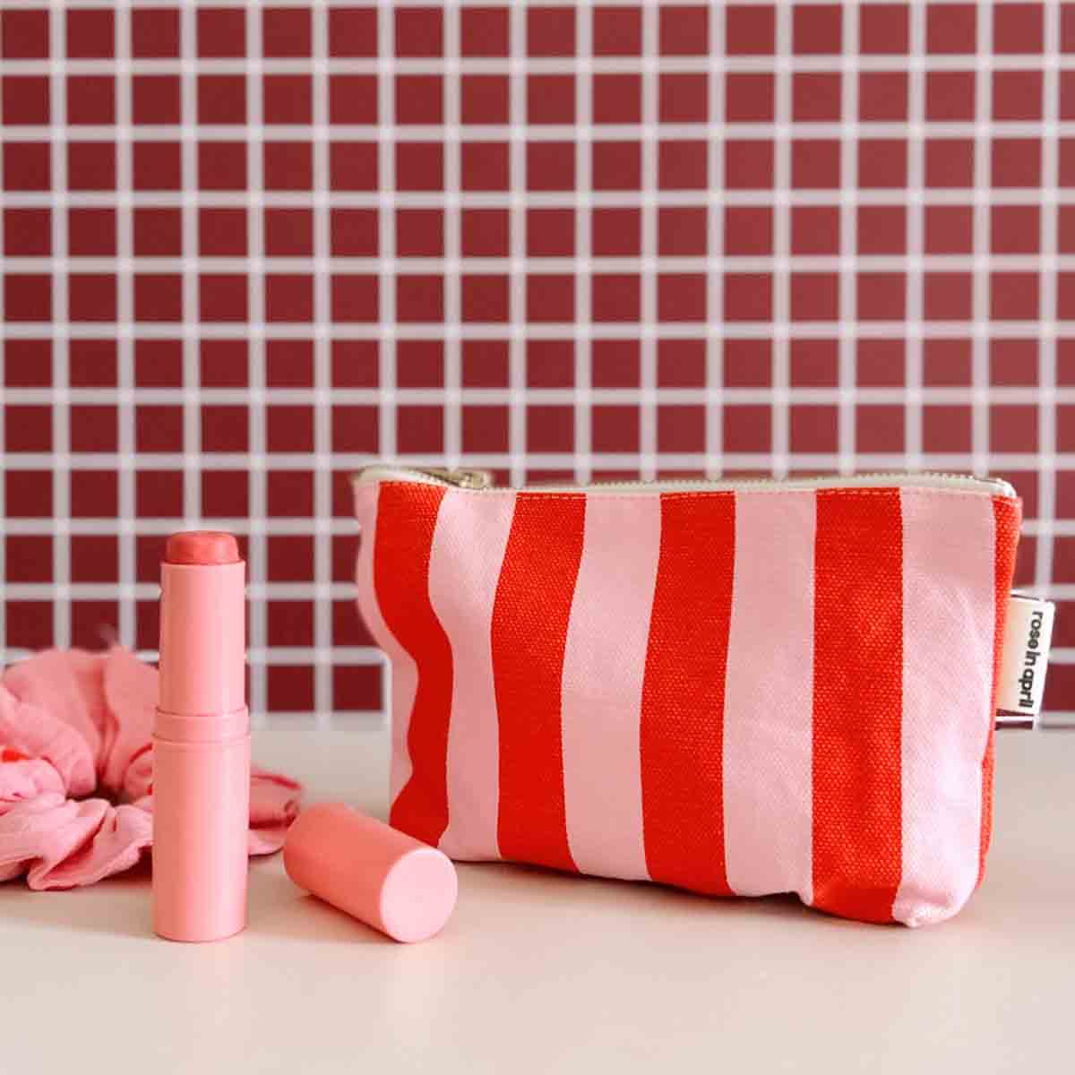 Pouch - Sofia Stripes Orchard/Tomato