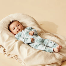 Load image into Gallery viewer, Little Lion Organic Pointelle Zipsuit with Feet
