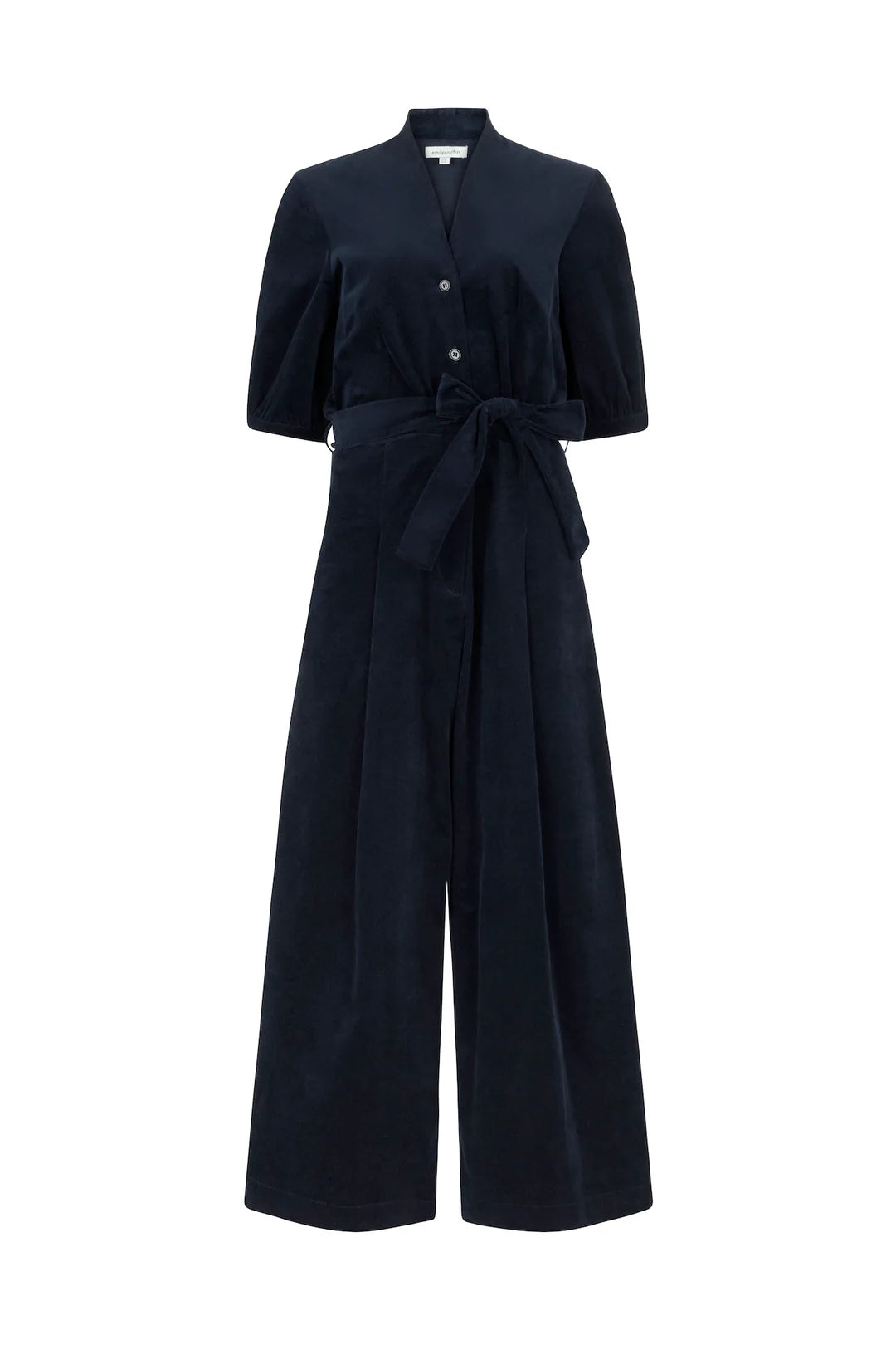Stella Needlecord Navy Black Jumpsuit