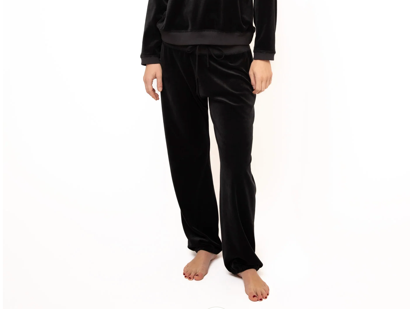 Velour Pants - Black