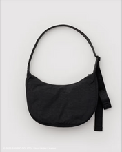 Load image into Gallery viewer, Medium Nylon Baggu Crescent Bag -  Embroidered Hello Kitty Western
