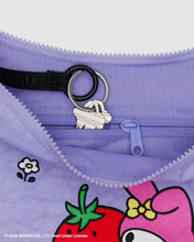 Load image into Gallery viewer, Medium Nylon Baggu Crescent Bag - Embroidered My Melody Strawberry
