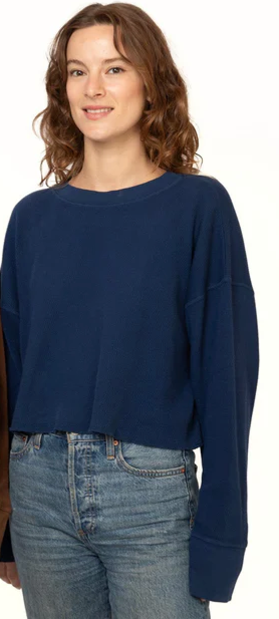 Boxy Thermal Tee - Night