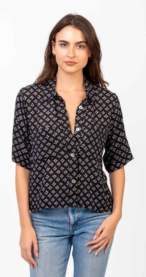Mash Blouse - Black Origami